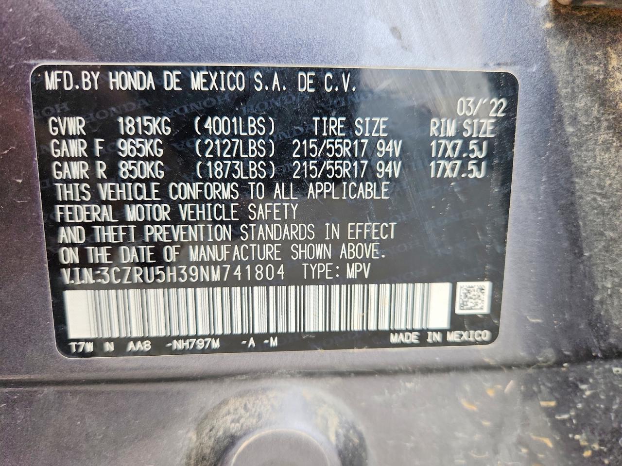Honda HR-V Lx