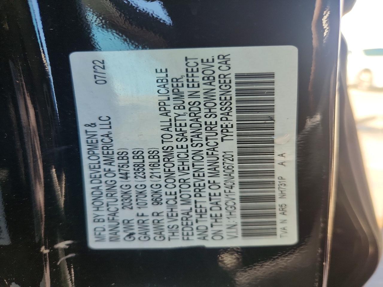 Honda Accord Sport Se