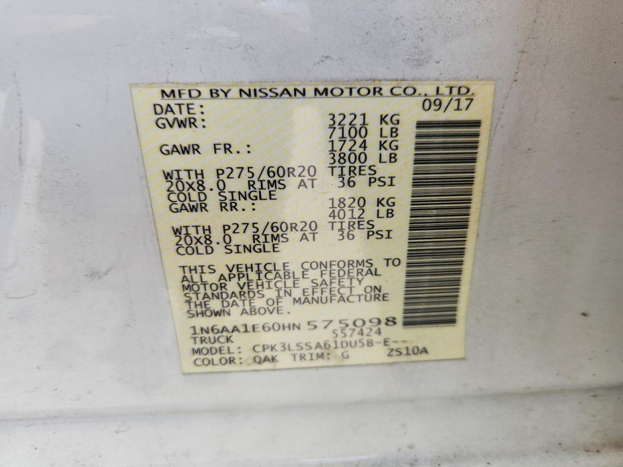 Nissan Titan Sv