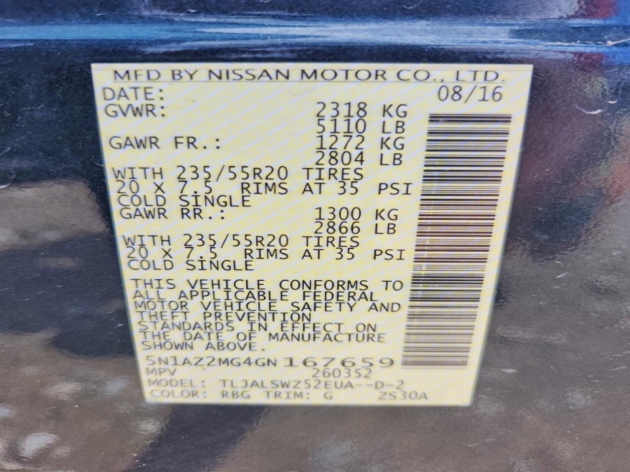 Nissan Murano Platinum