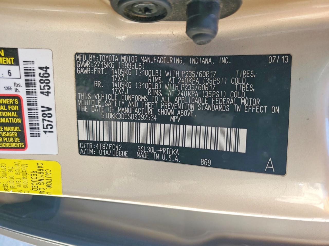 Toyota Sienna Le