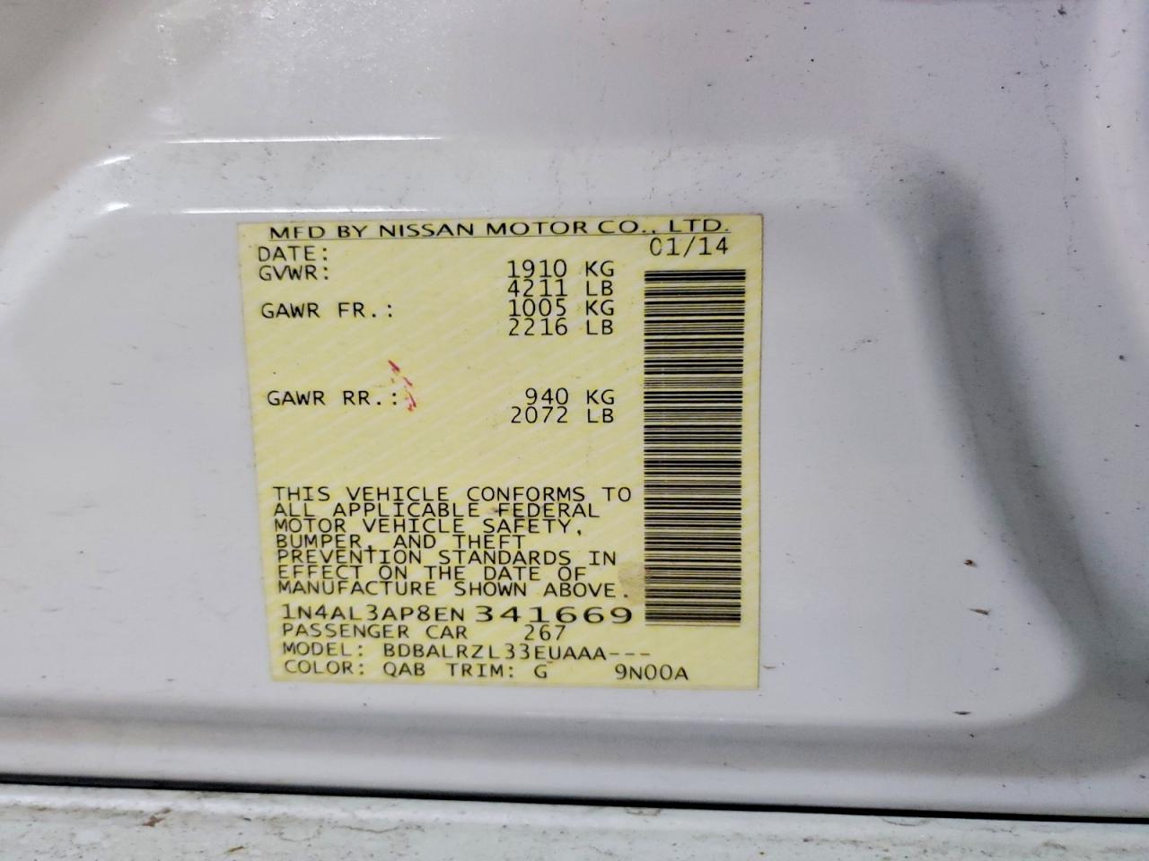 Nissan Altima 2.5 S