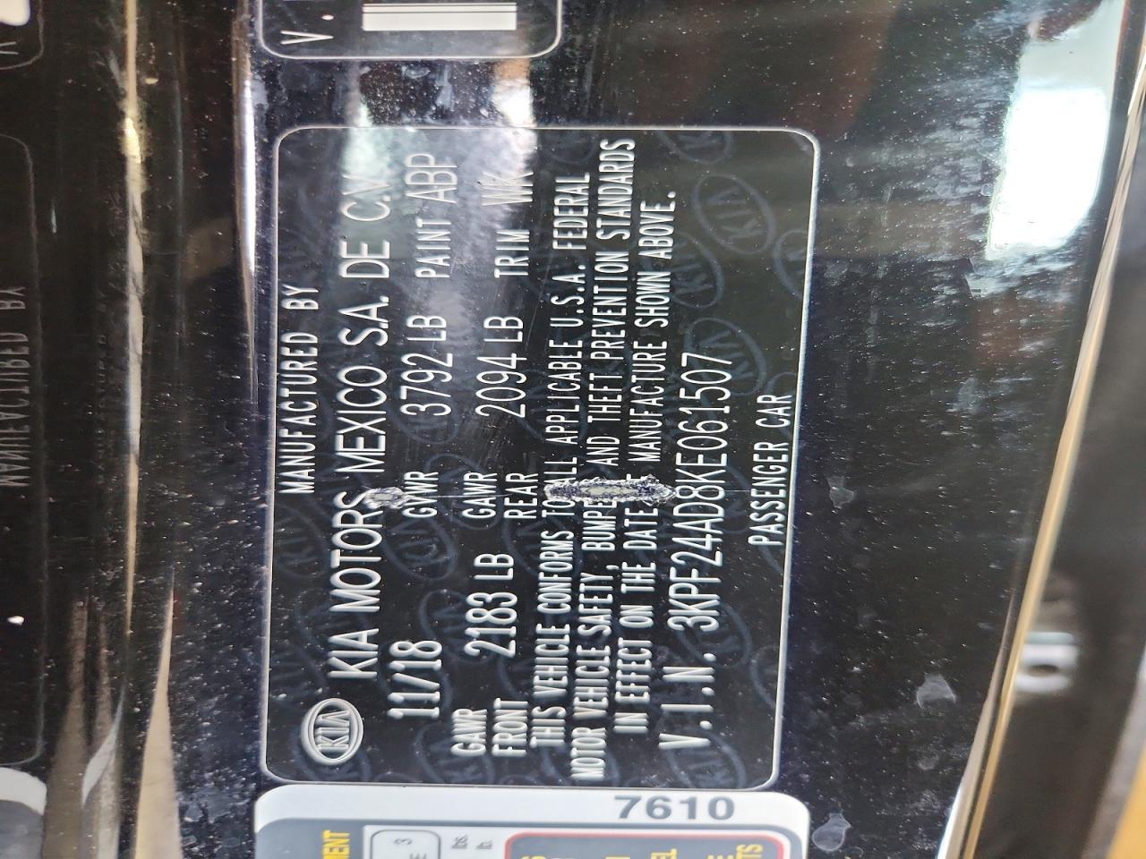 Kia Forte Lxs
