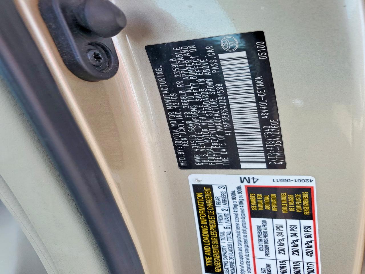 Toyota Camry Le