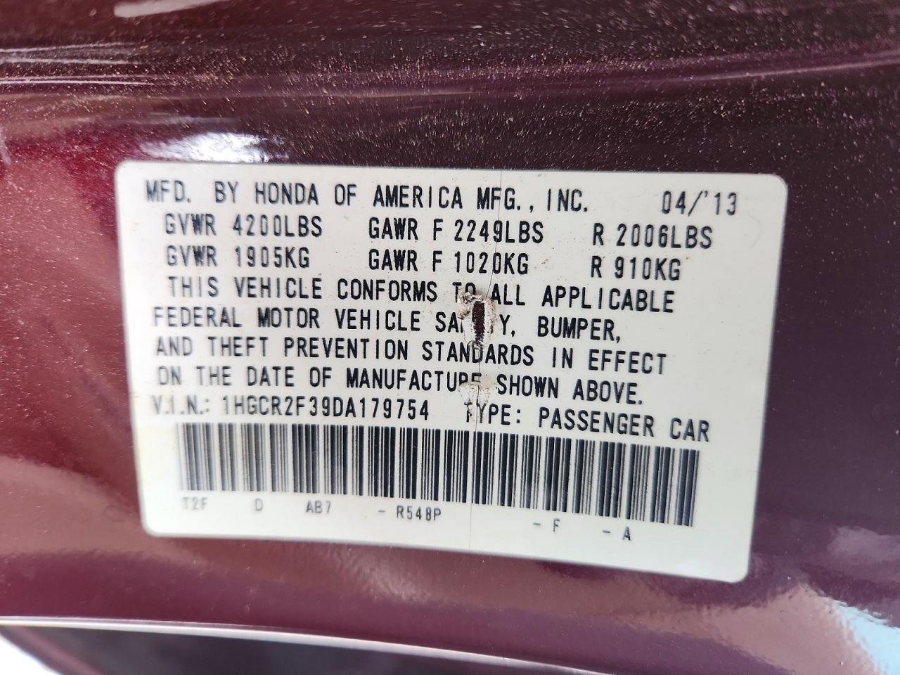 Honda Accord Lx