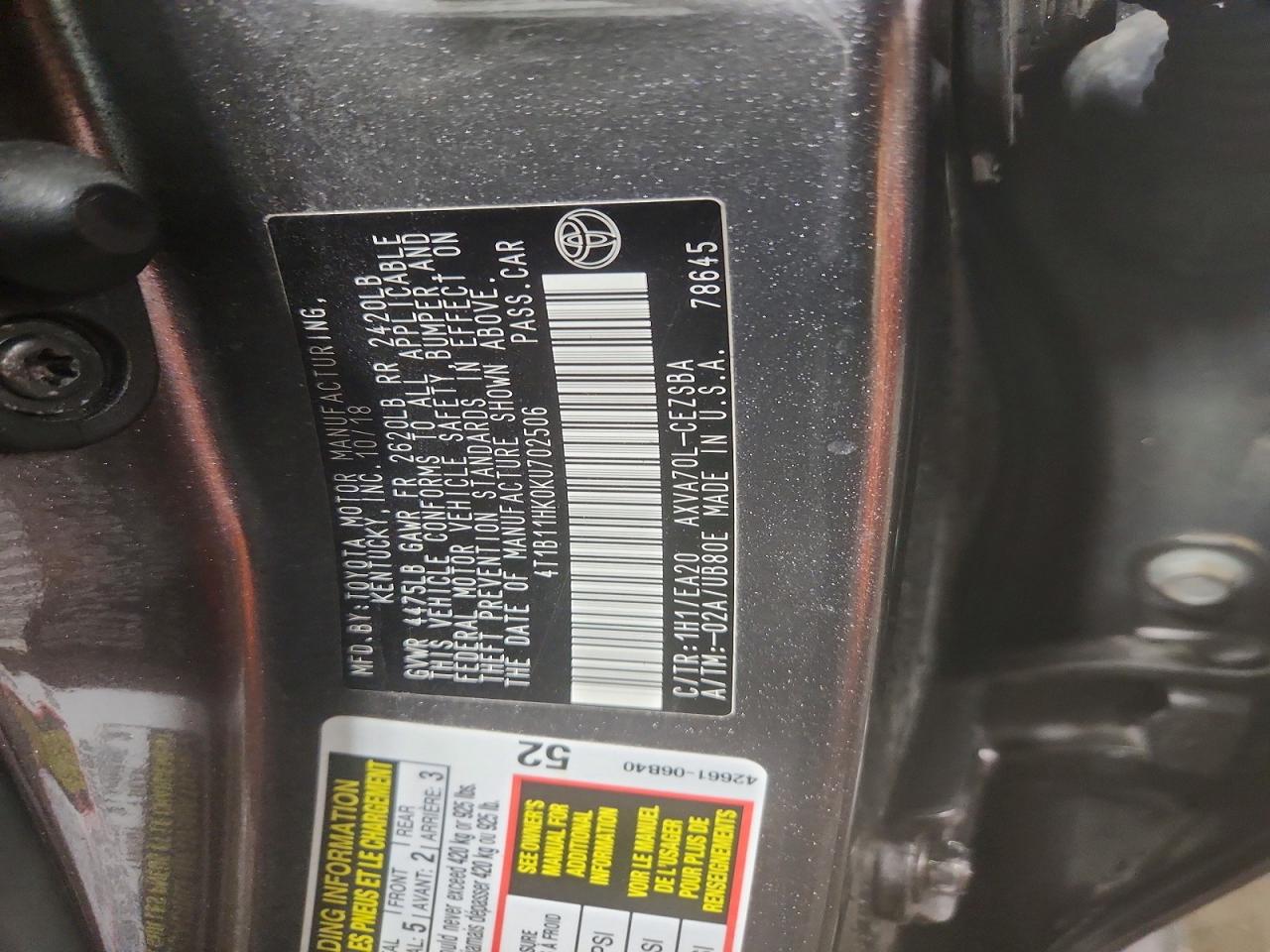 Toyota Camry Se