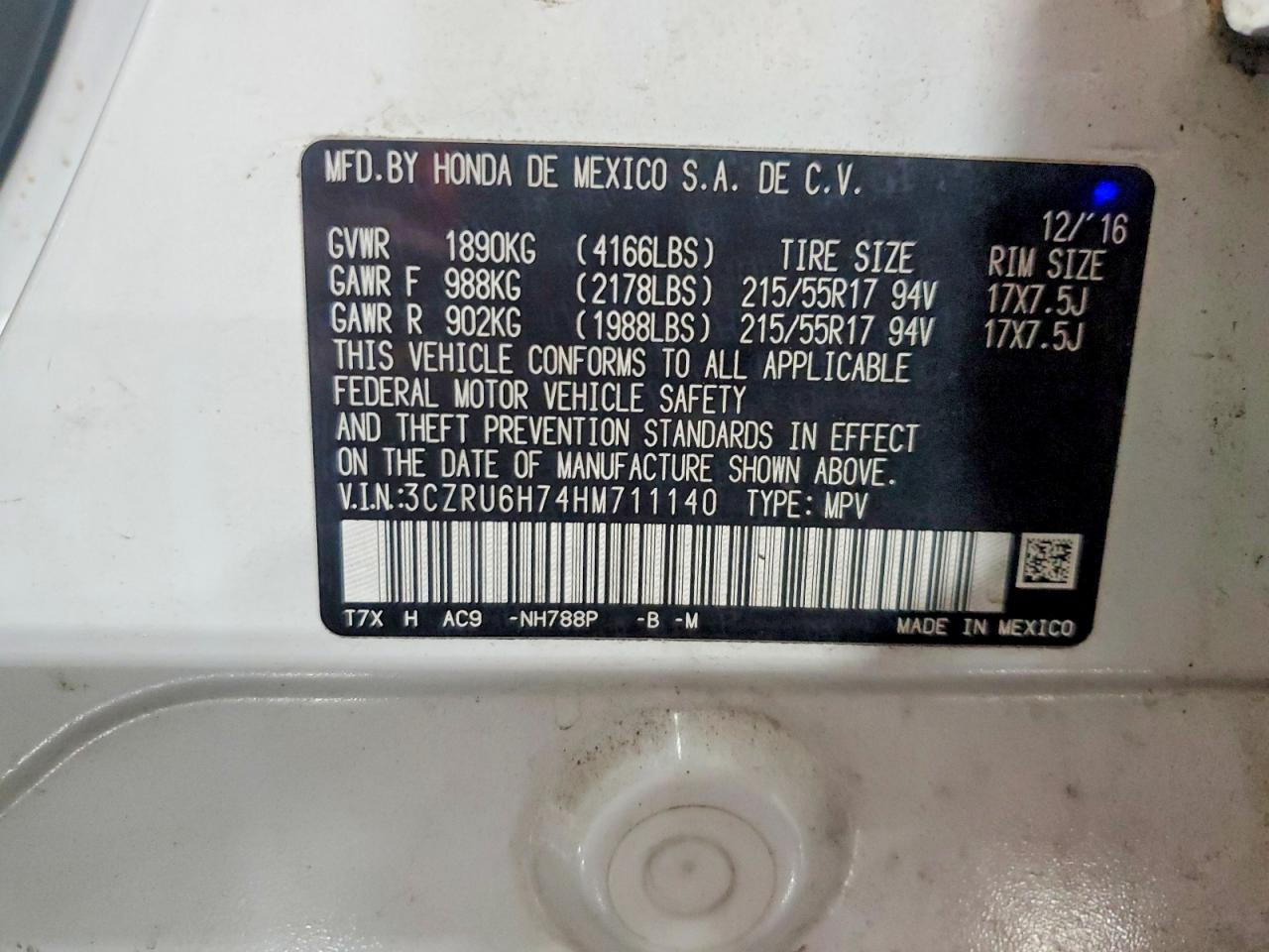 Honda HR-V Exl
