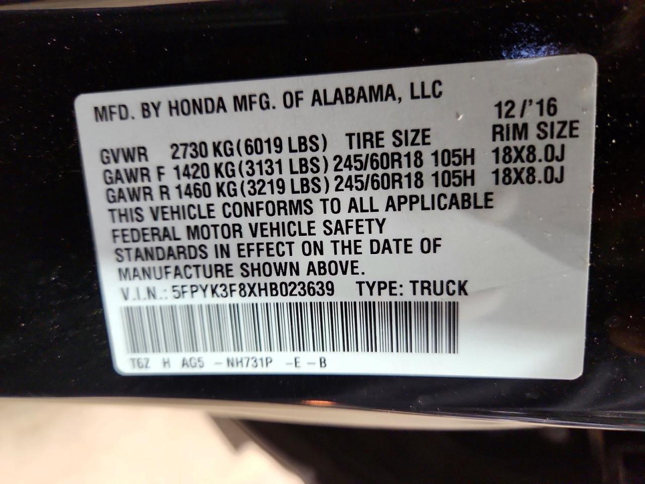 Honda Ridgeline Black Edition