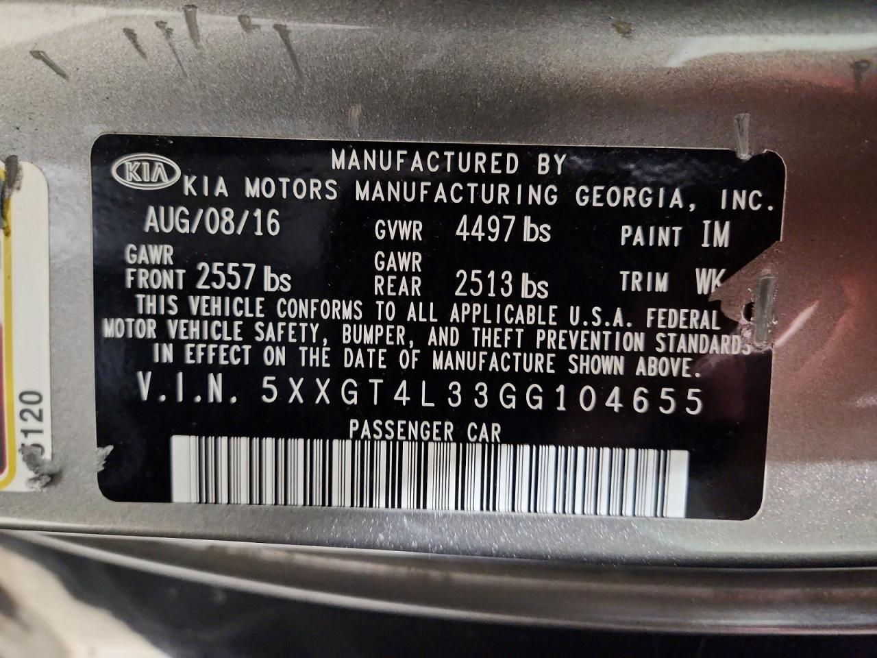 Kia Optima Lx