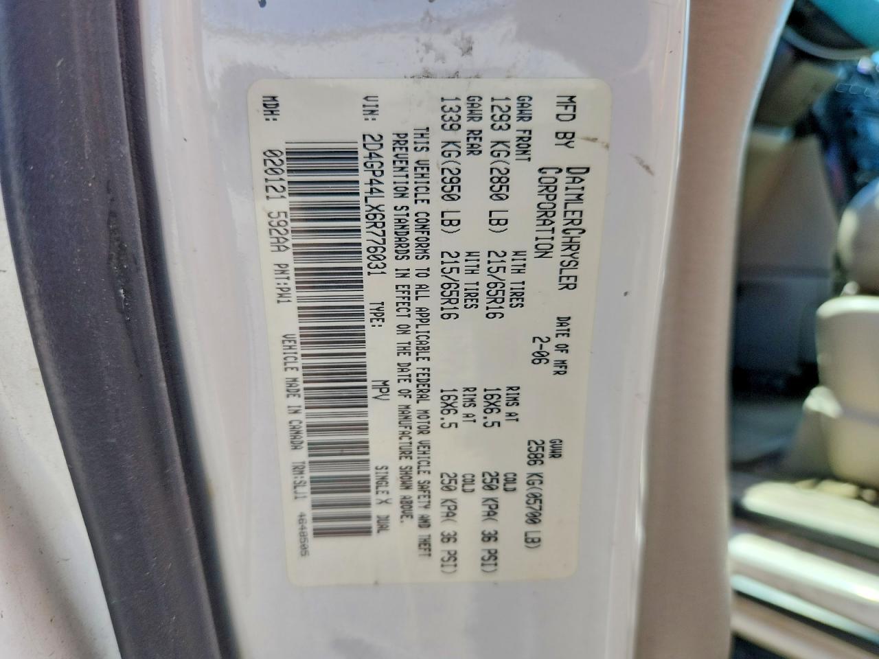 Dodge Caravan Sxt