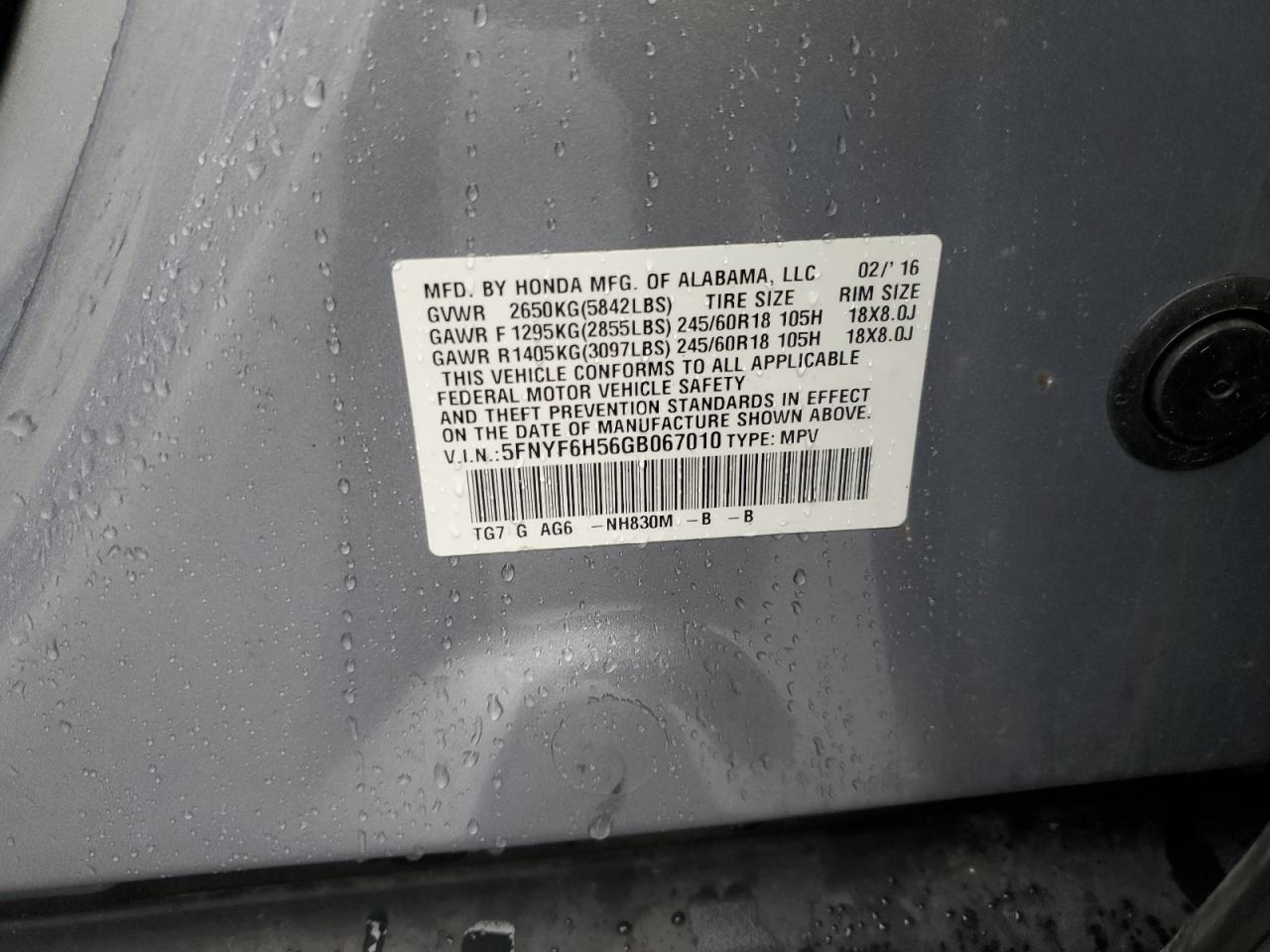 Honda Pilot Exl