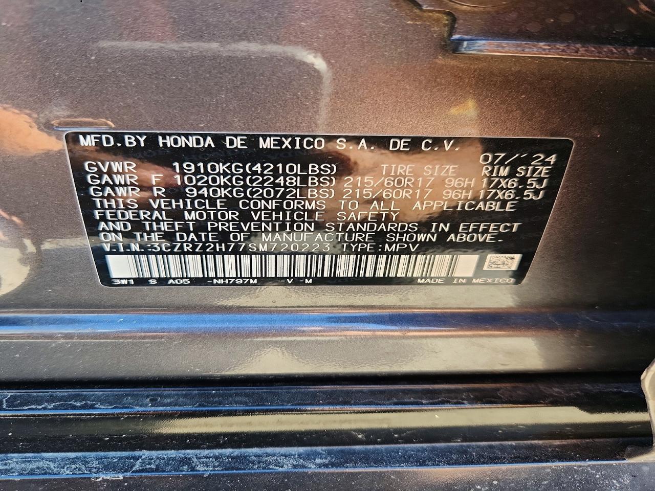 Honda HR-V Exl