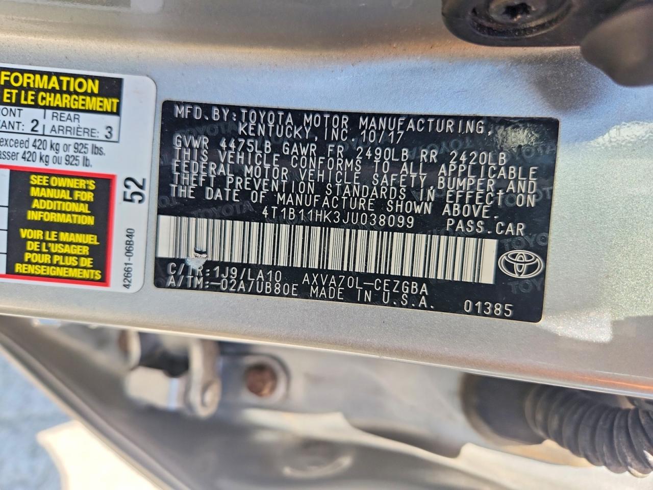 Toyota Camry Xle