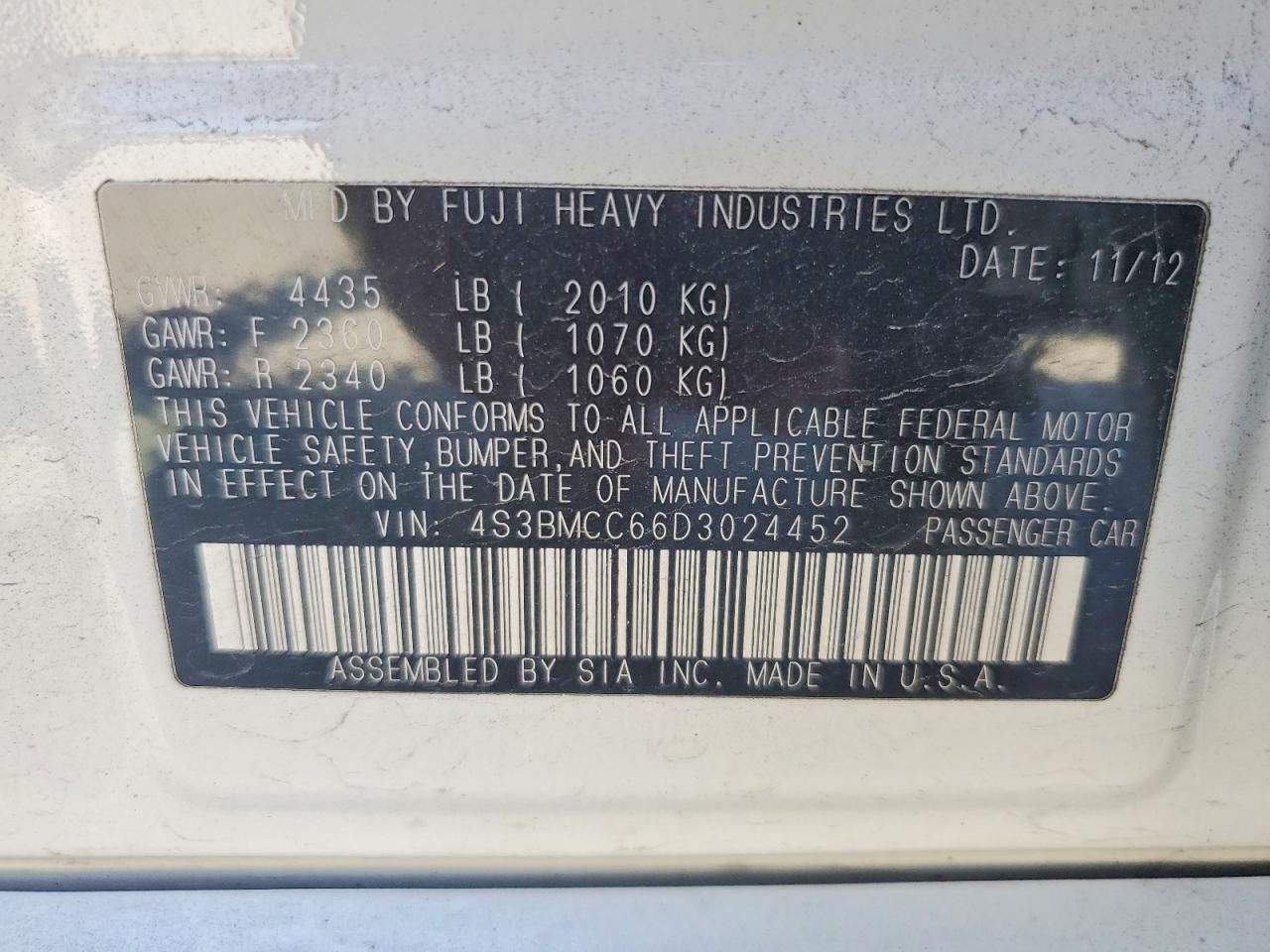 Subaru Legacy 2.5i Premium