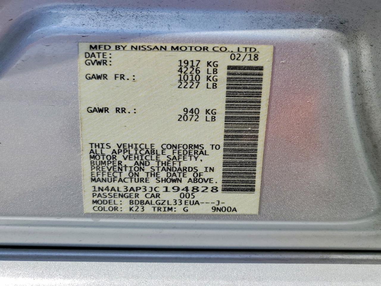 Nissan Altima 2.5 S