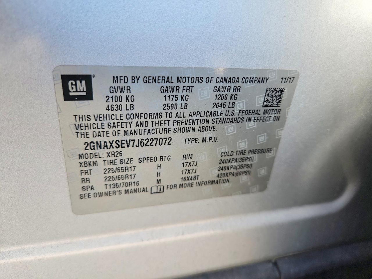 Chevrolet Equinox Lt