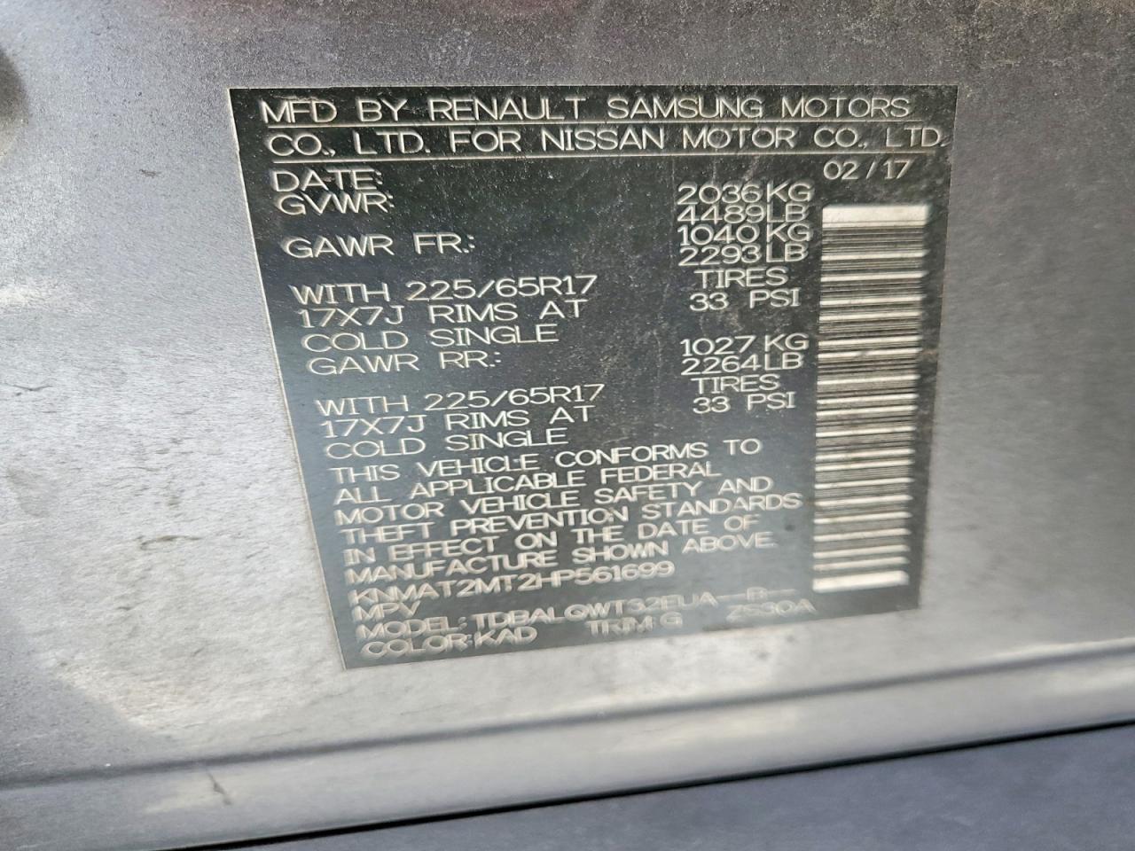 Nissan Rogue Sv
