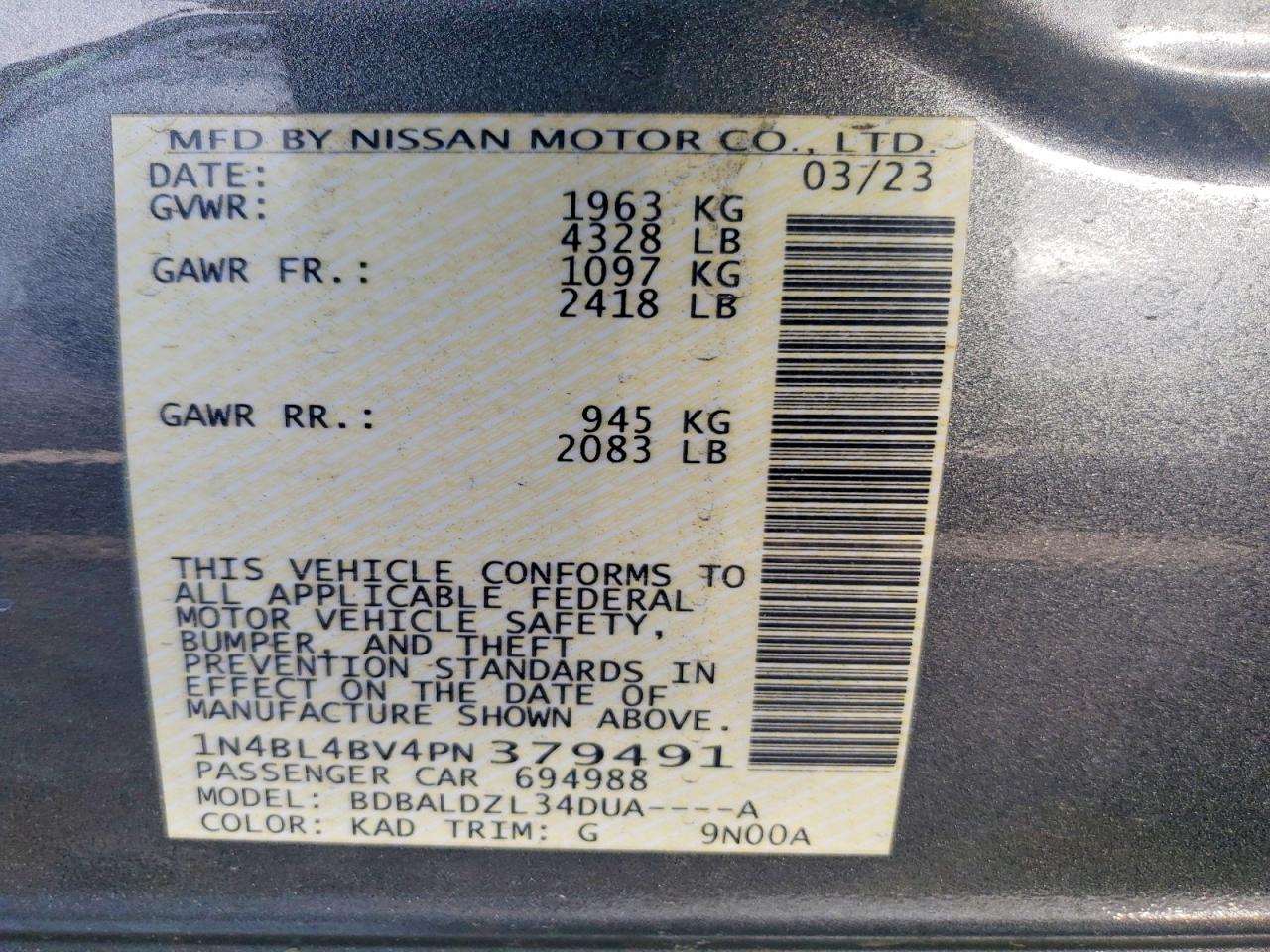Nissan Altima S