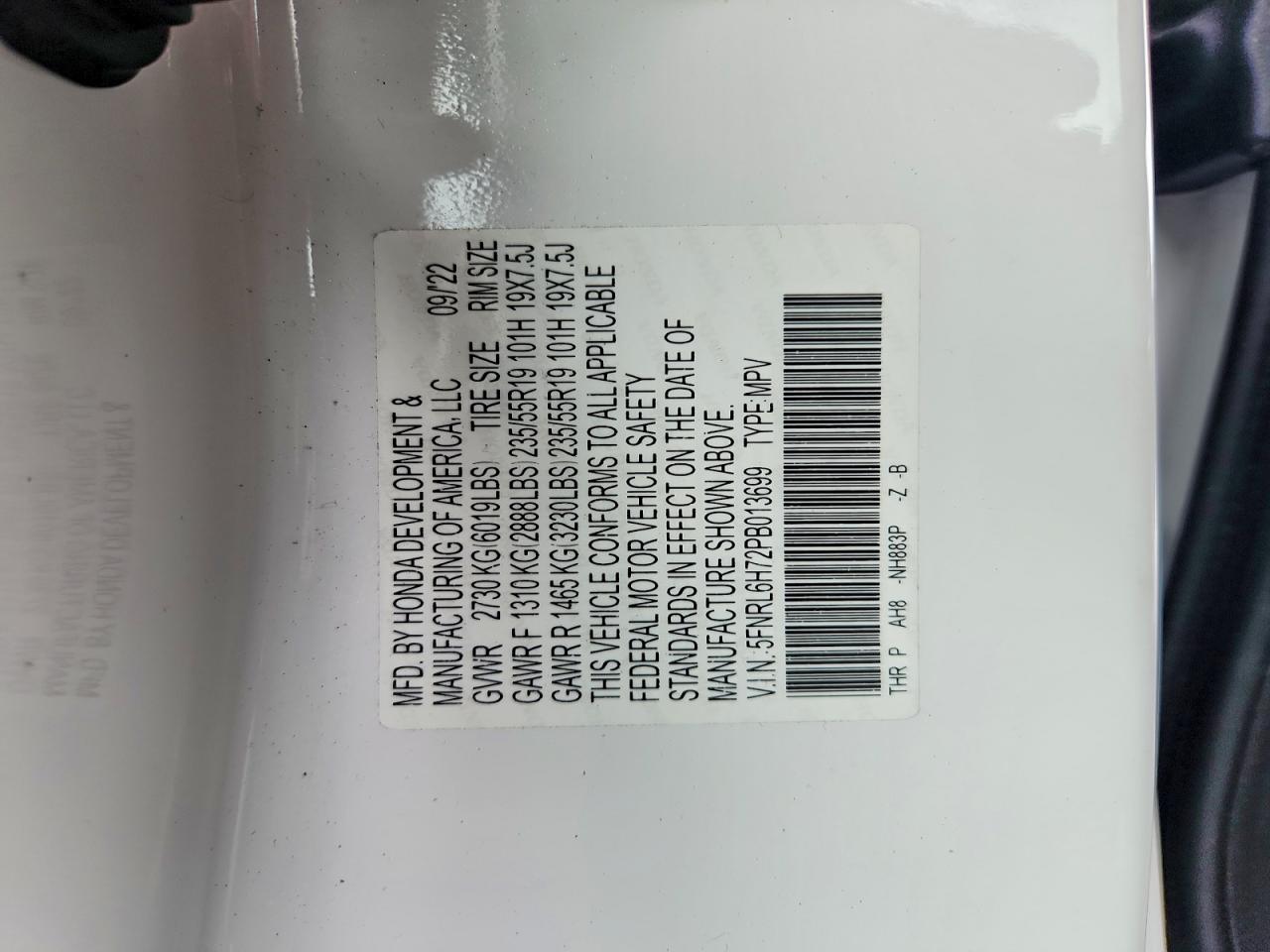 Honda Odyssey Sport-l