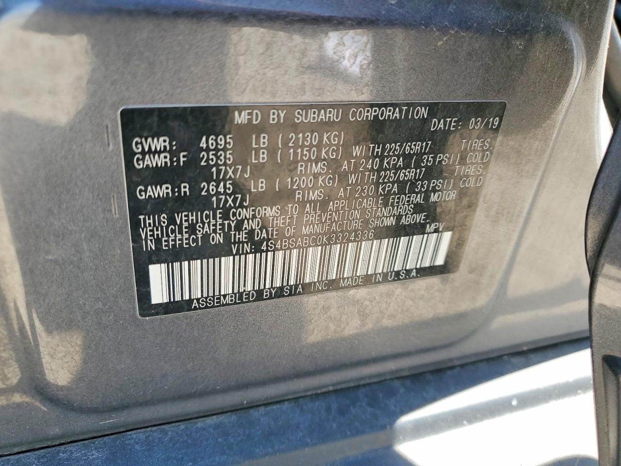 Subaru Outback 2.5i