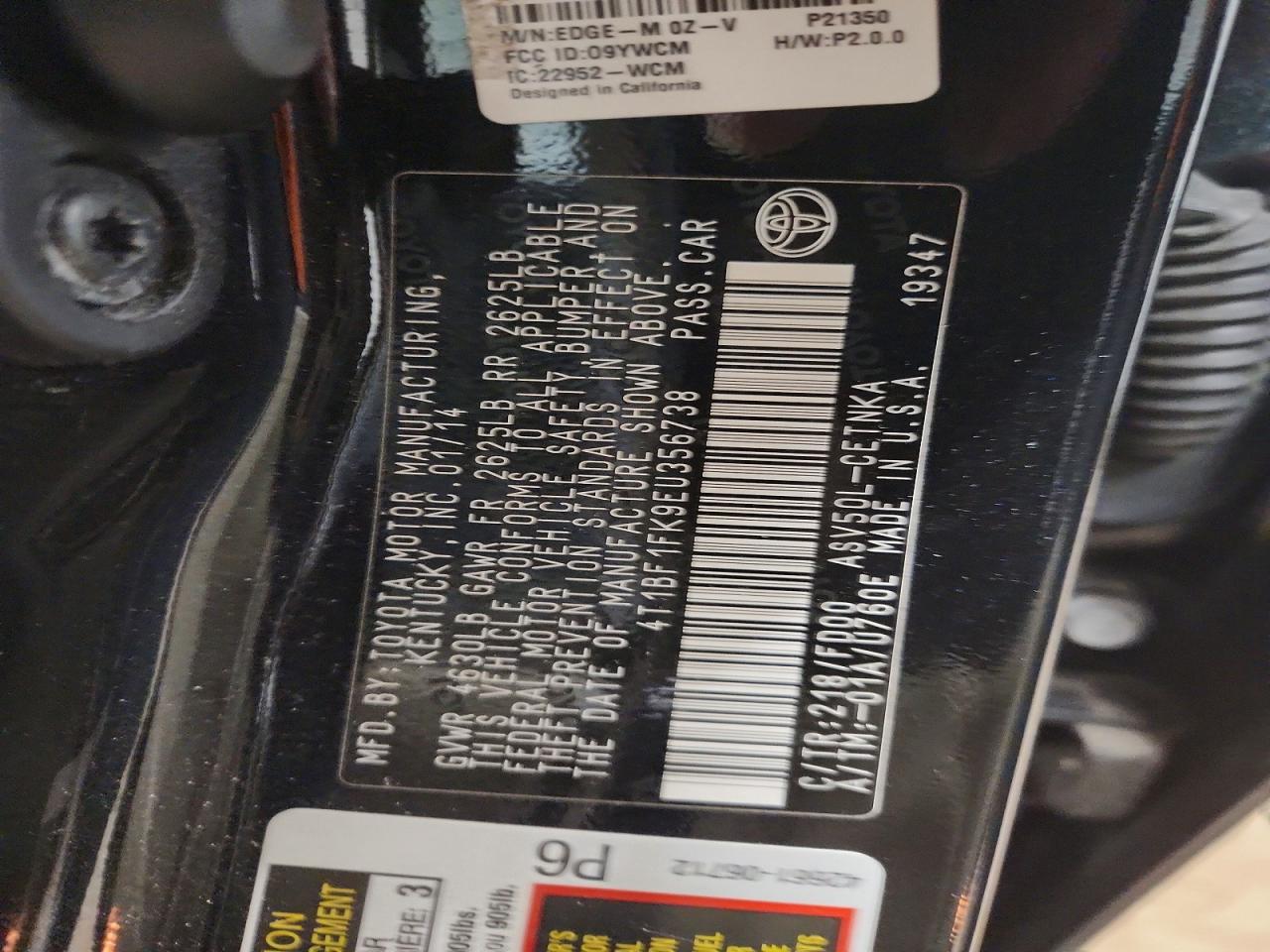 Toyota Camry Le