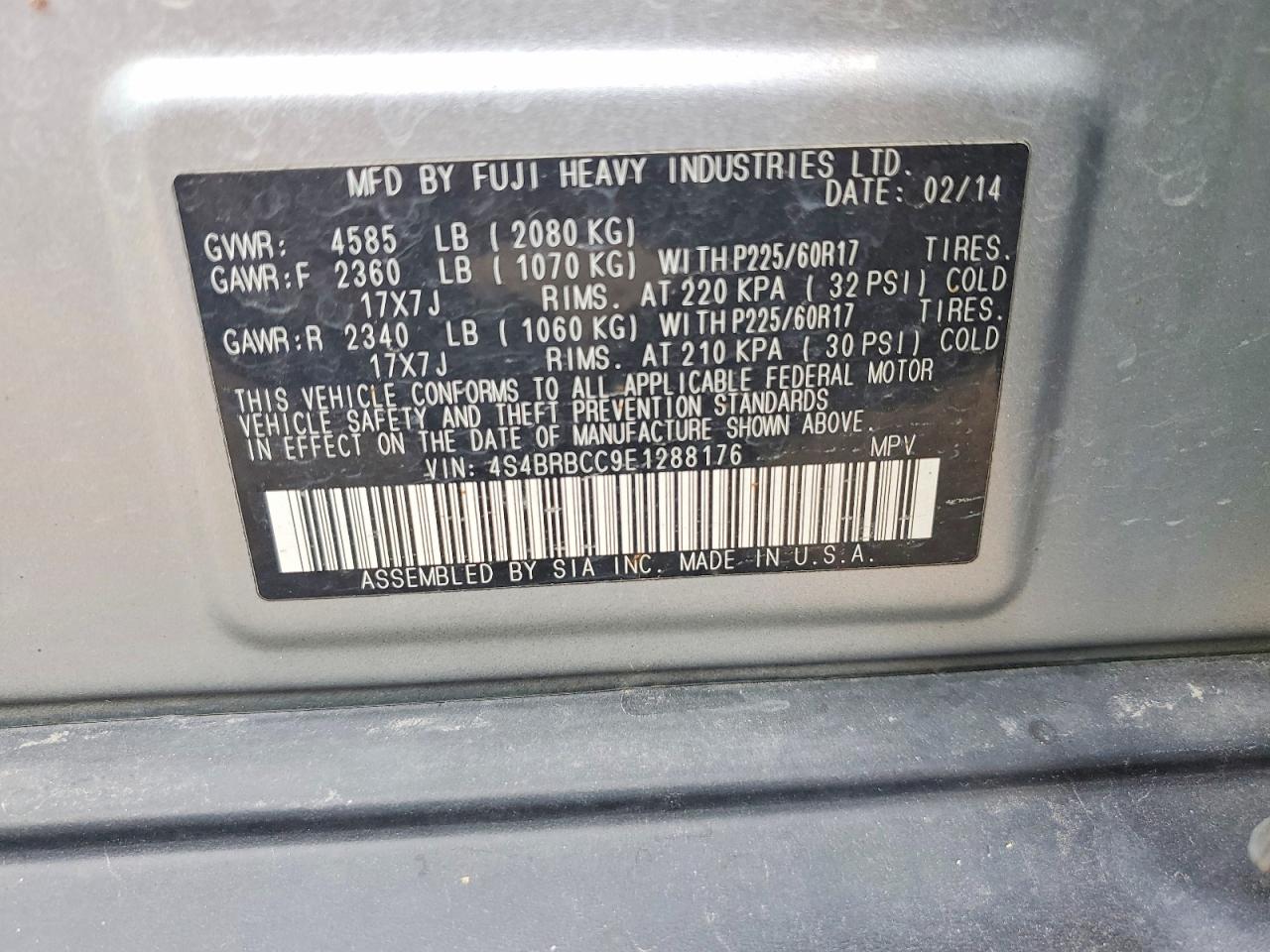 Subaru Outback 2.5i Premium