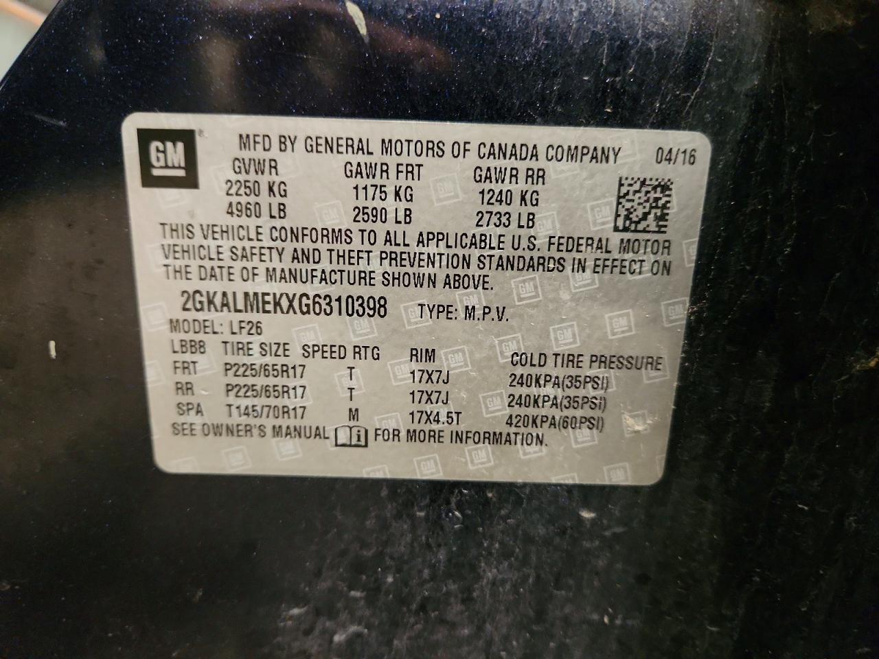 GMC Terrain Sle