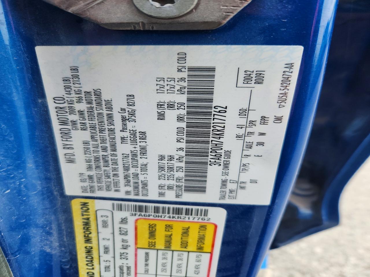 Ford Fusion Se