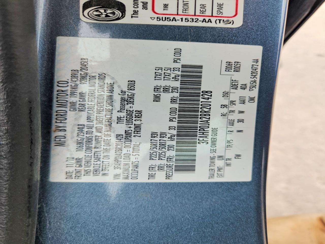 Ford Fusion Sel