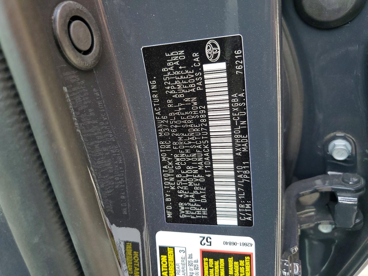 Toyota Camry Xle