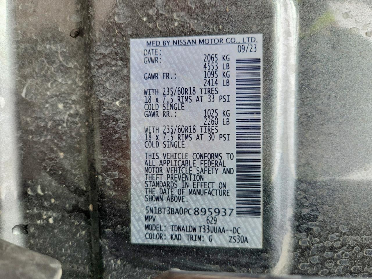 Nissan Rogue Sv