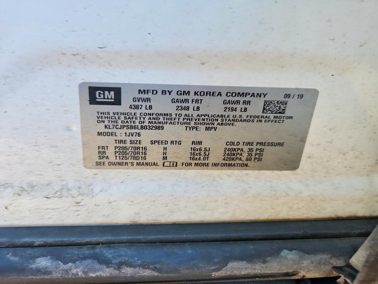 Chevrolet Trax 1lt