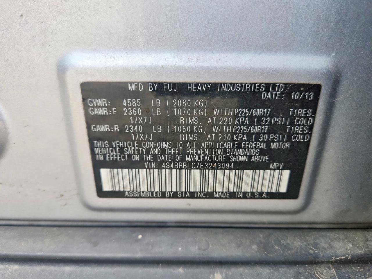 Subaru Outback 2.5i Limited
