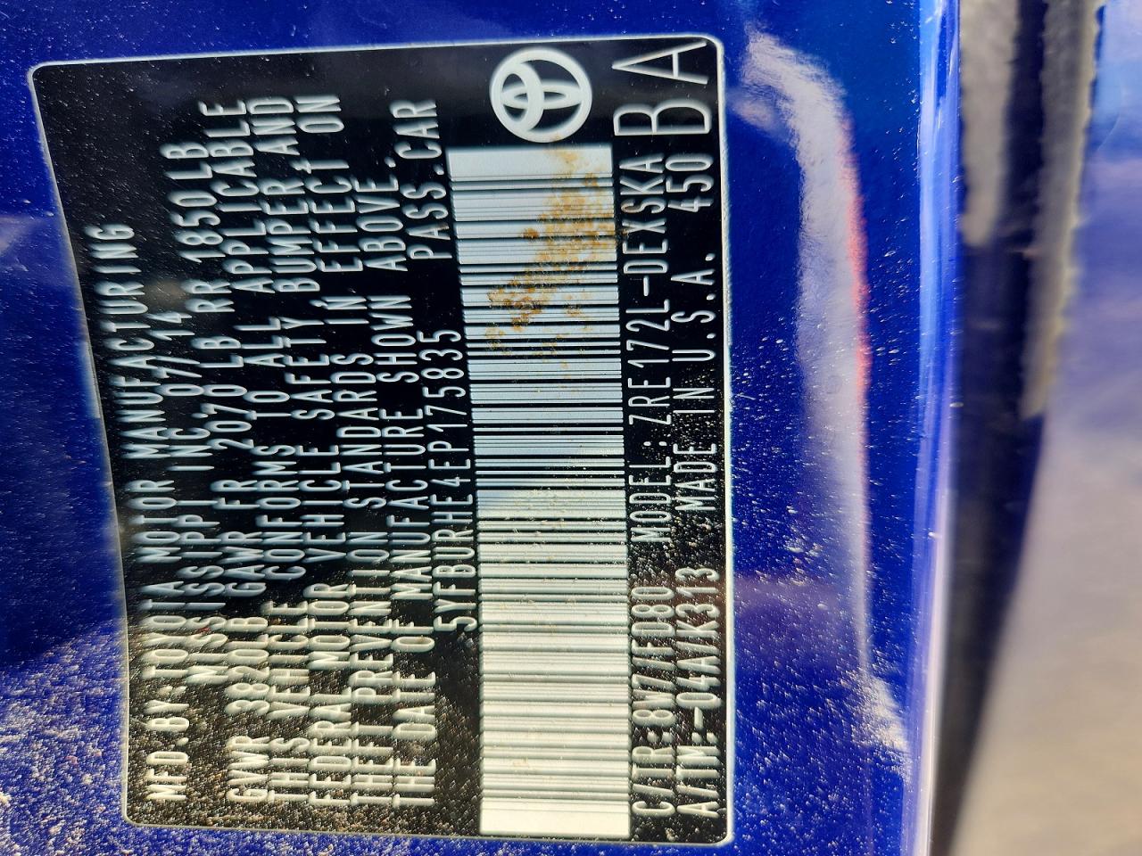 Toyota Corolla S Plus