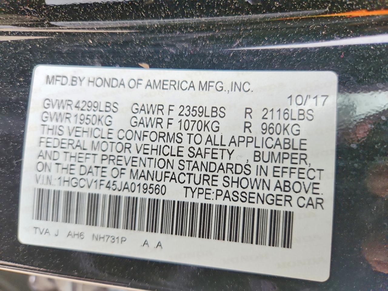 Honda Accord Ex