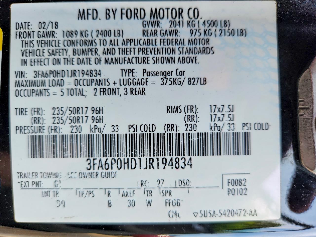 Ford Fusion Se