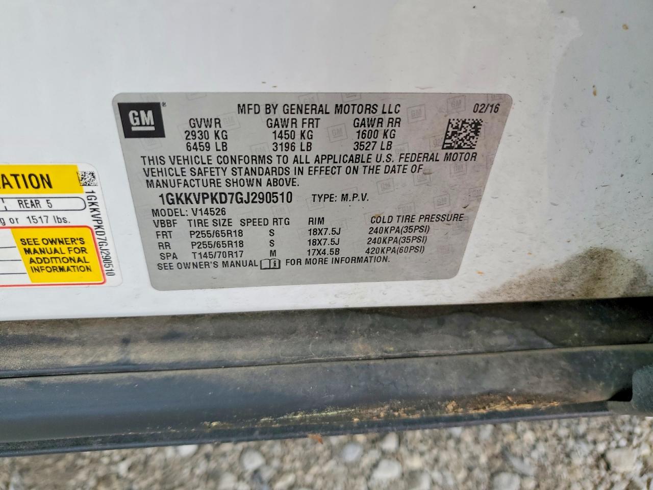 GMC Acadia Sle