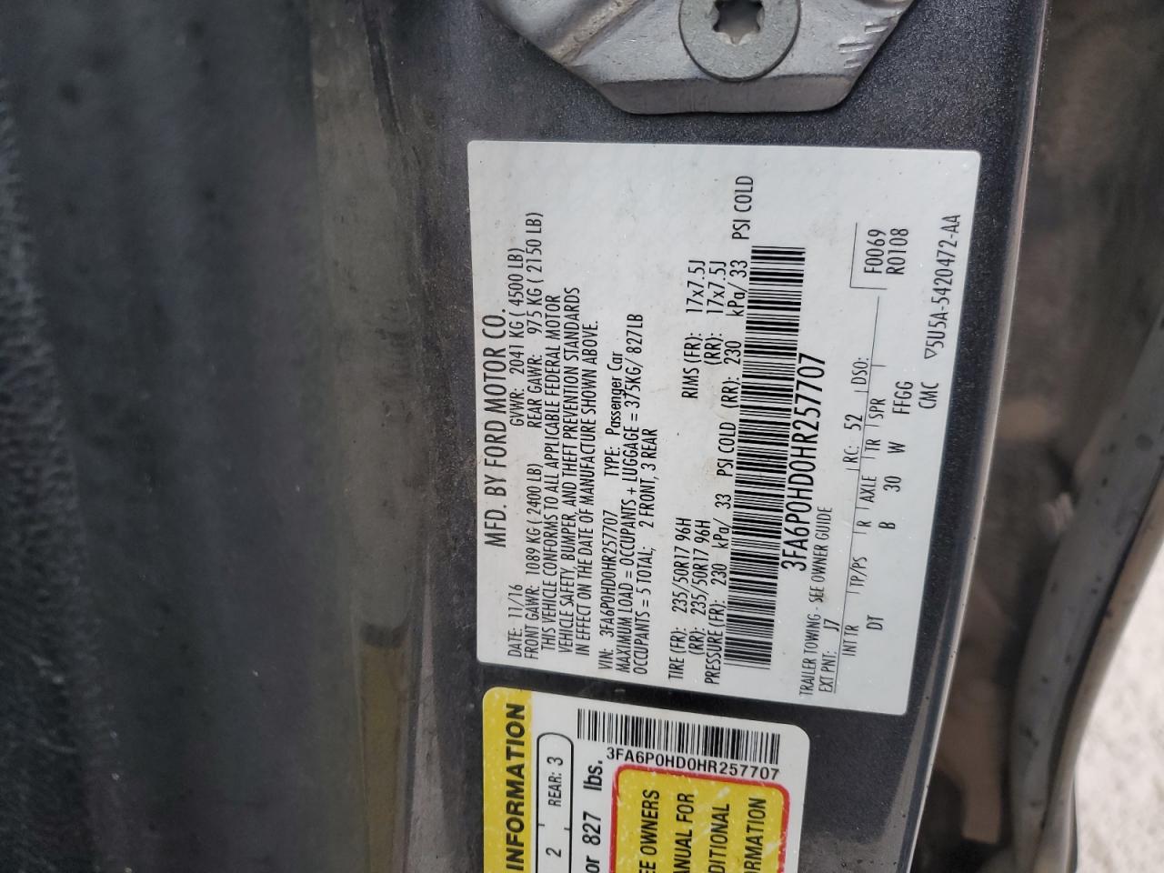 Ford Fusion Se