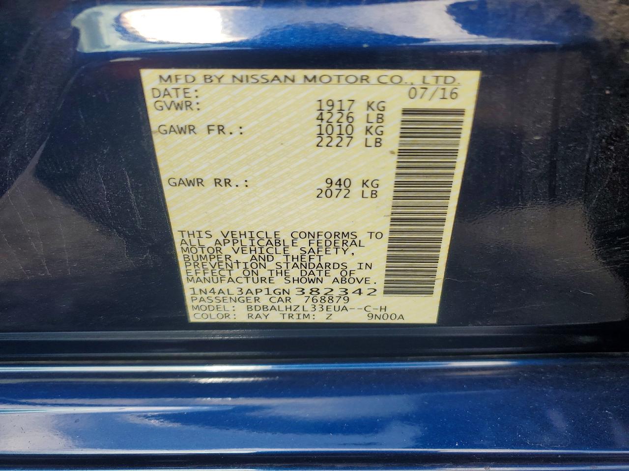 Nissan Altima 2.5 Sr