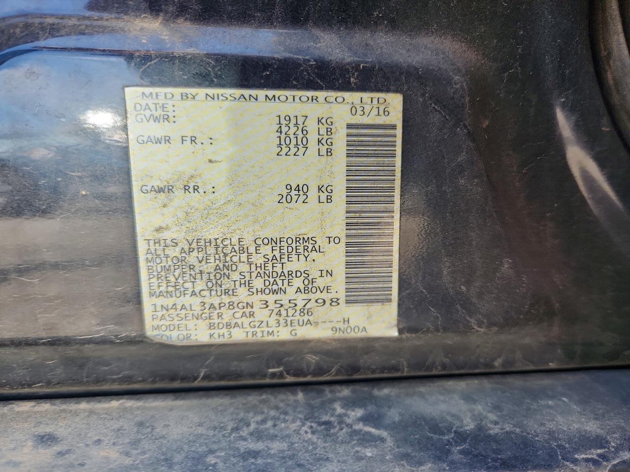 Nissan Altima 2.5 S