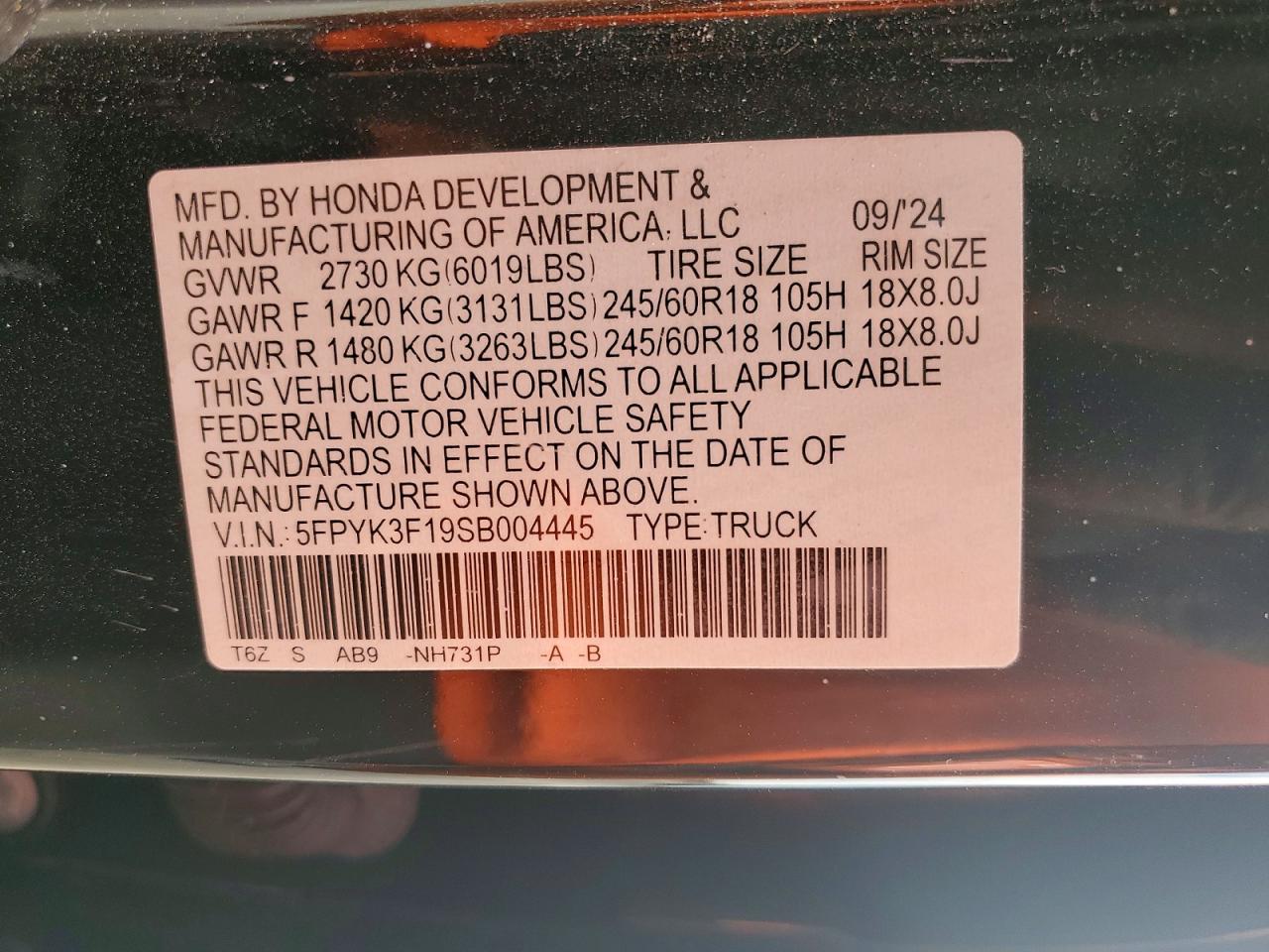 Honda Ridgeline Sport