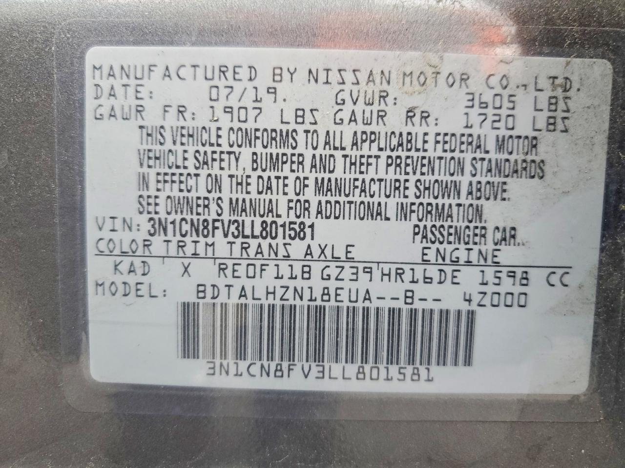 Nissan Versa Sr