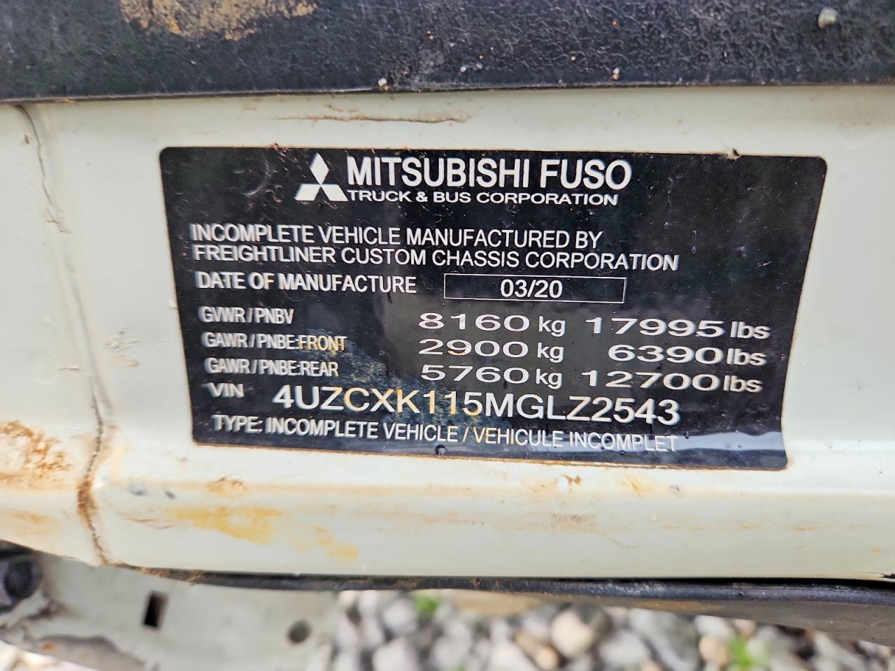 Mitsubishi Fuso Truck Of Ameri Fe Fec9ts