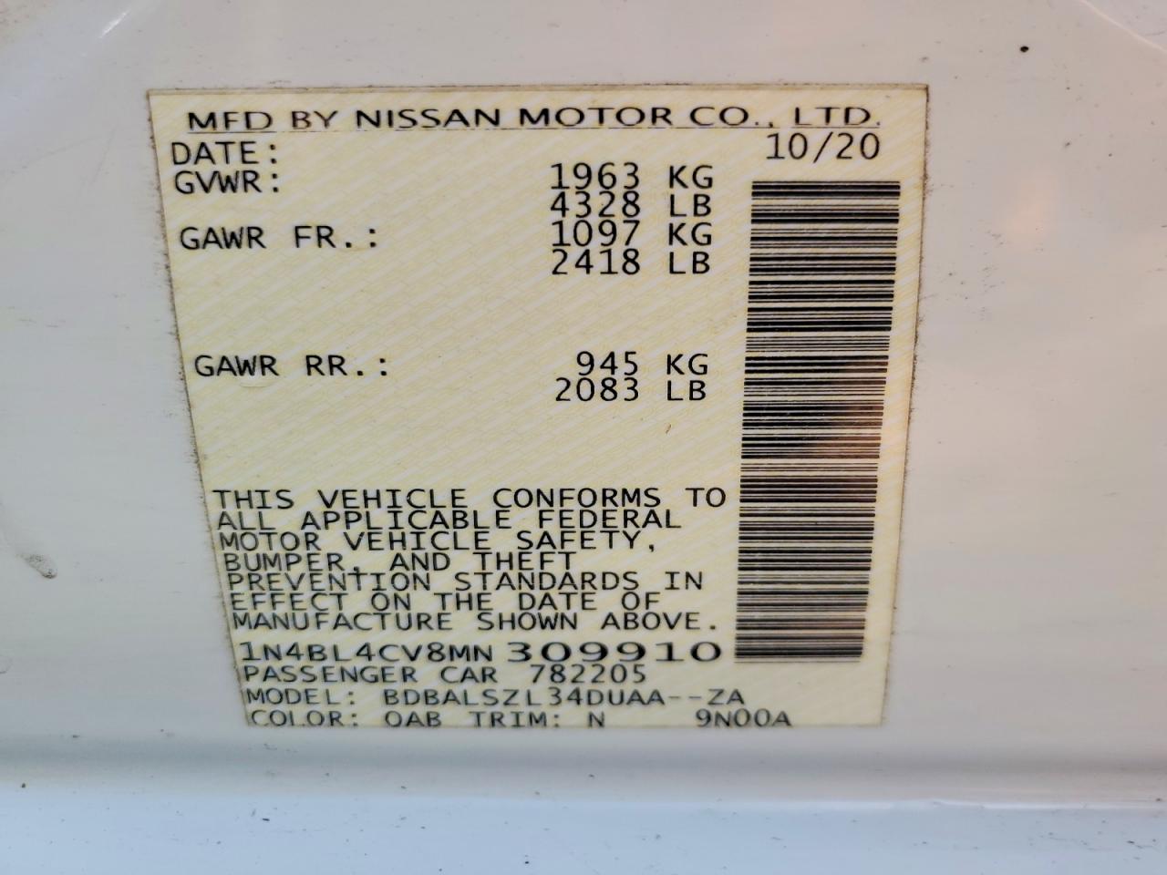 Nissan Altima Sr