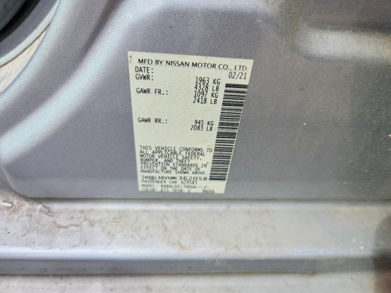 Nissan Altima 2.5 S