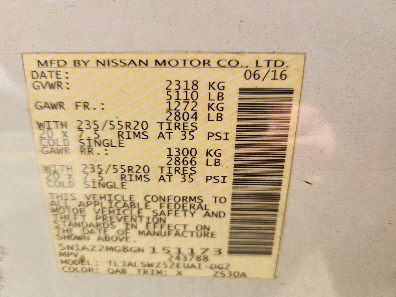 Nissan Murano Platinum