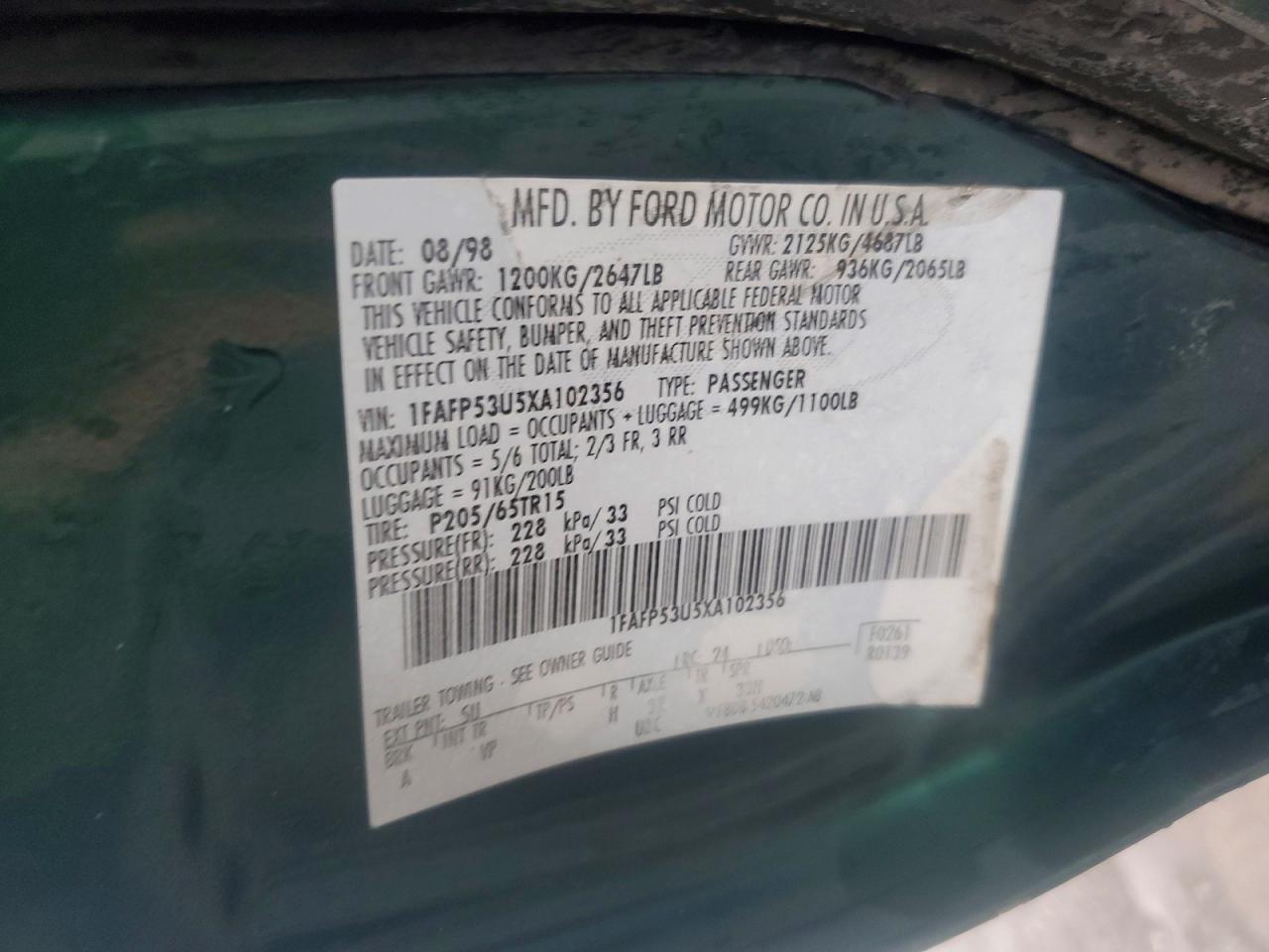 Ford Taurus Se