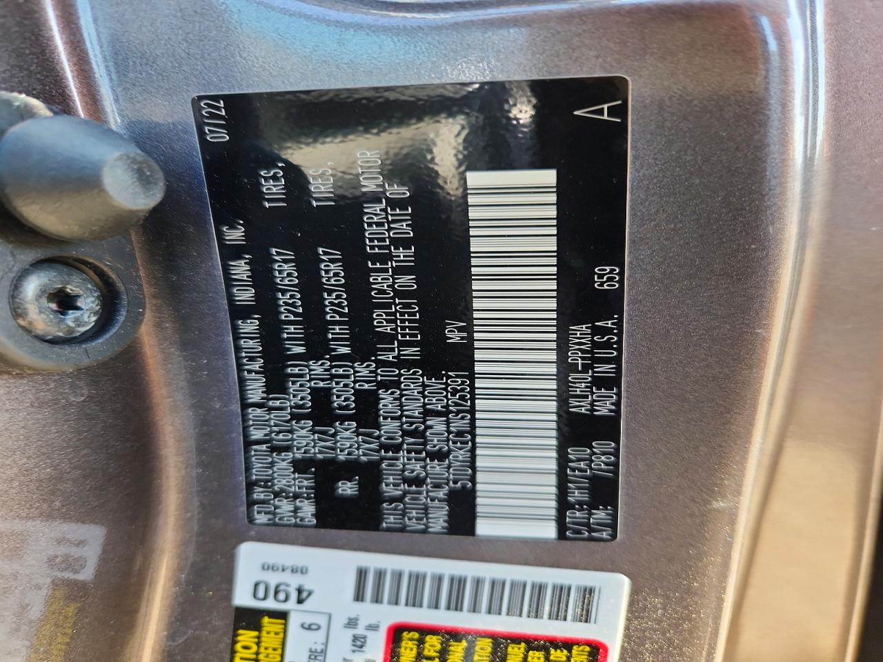 Toyota Sienna Xle