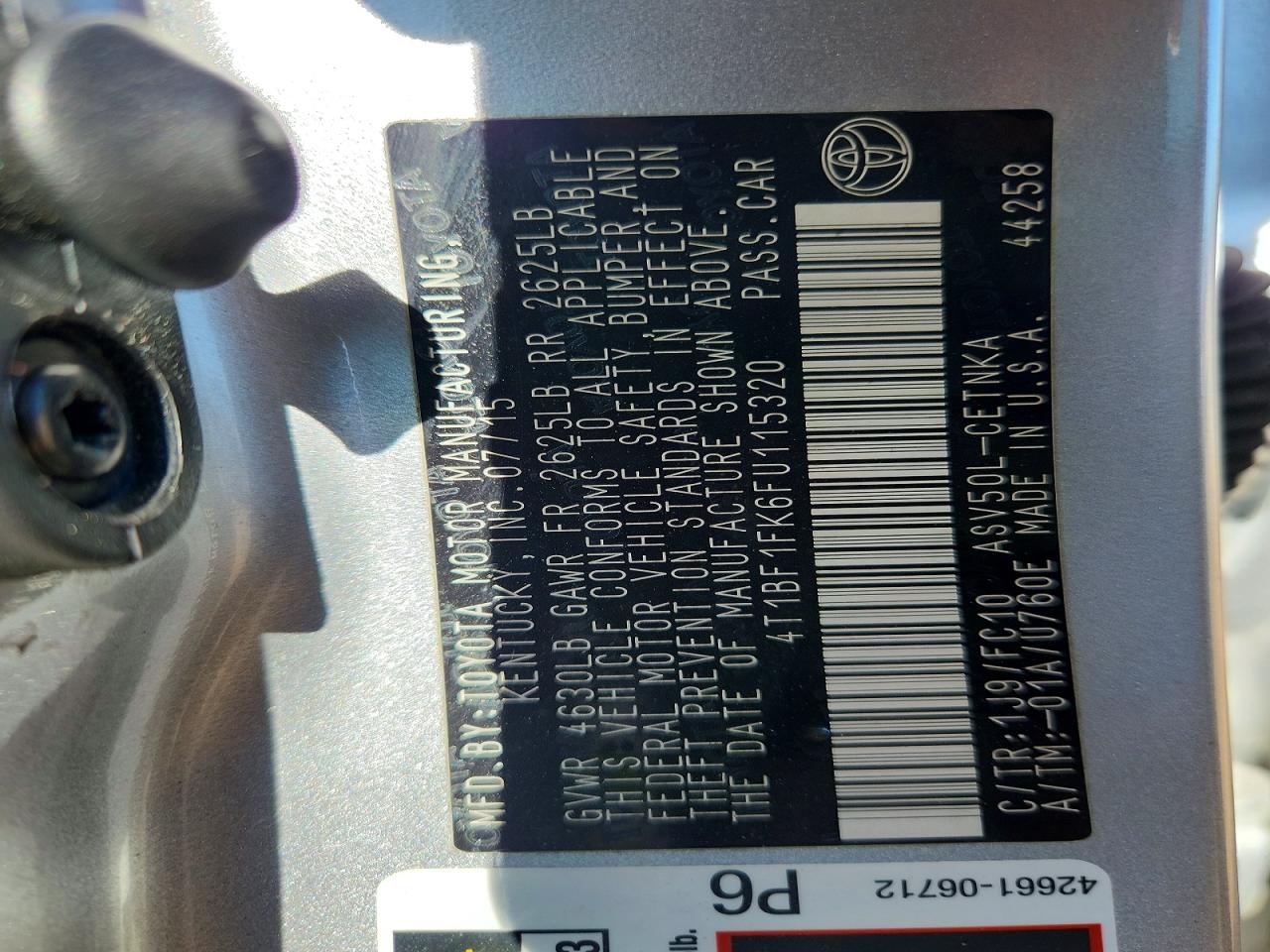 Toyota Camry Le