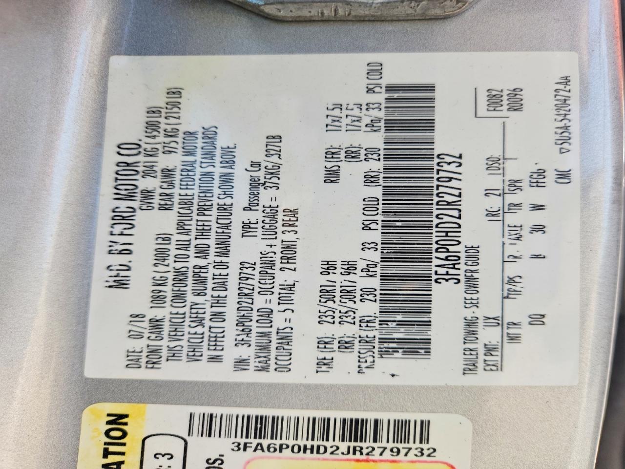 Ford Fusion Se